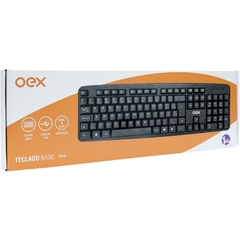 Teclado Básico USB TC10 Preto - OEX na internet