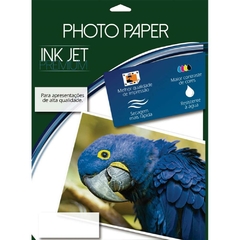 Papel Fotográfico Inkjet A4 Glossy Adesivo 180g 50 folhas