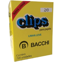 Clipe Galvanizado Aço 2/0 Linha Leve com 720un - Bacchi - comprar online