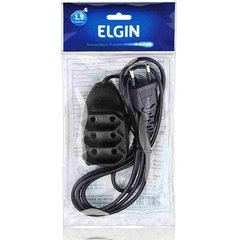 Extensão Elétrica Bipolar 3entradas 3mts. Preta - Elgin - comprar online