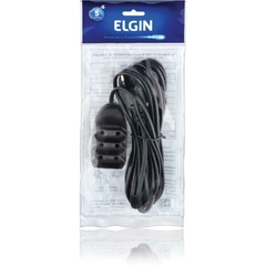 Extensão Elétrica Bipolar 3 Entradas 5 m Preta - Elgin - comprar online