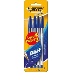 Caneta Esferográfica Cristal Azul Leve 4 Pague 3 - Bic