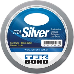 Fita de Alta Resistência Silver Prata 48mmx25m - Tekbond