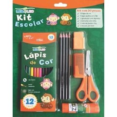 Kit Escolar com 20 Peças Blister 06 Unid - Leonora - Riscom - Comércio Online