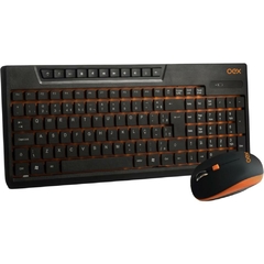 Kit Sunset Teclado+Mouse S/Fio Preto - Newex