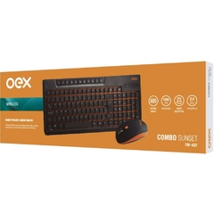 Kit Sunset Teclado+Mouse S/Fio Preto - Newex na internet