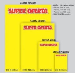 Cartaz p/Marcação Oferta Médio 30x21cm Amarelo 10un- Grespan na internet