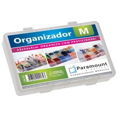 Organizador Box M 23cm x 14cm x 4cm Cristal - Paramount