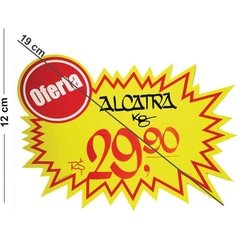 Cartaz para Marcação Splash Oferta Amarelo 12x19cm 100 Unid - comprar online