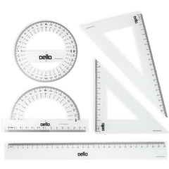 Conjunto p/Desenho 1 e 2 Grau c/05pçs Flexível - Dello