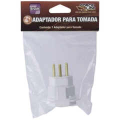 Adaptador para Tomada Universal 2p+T Bivolt Branco na internet