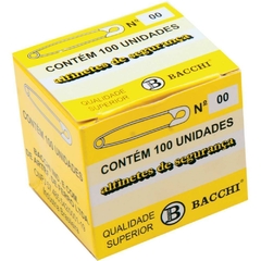 Alfinete de Segurança N.00 Aço Niquelado 100unid - Bacchi na internet