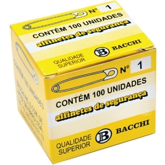 Alfinete de Seguranca N.1 Aço Niquelado 100unid - Bacchi na internet