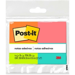 Bloco de Recado Post-It 38x50mm 200fls Tropical - 3M