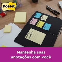 Bloco de Recado Post-It 76x102mm 100fls Amarelo - 3M na internet