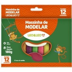 Massa para Modelar Leo e Leo 12 Cores - Leonora