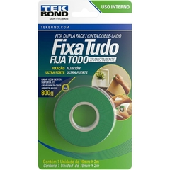 Fita Dupla Face Fixa Tudo Acrílico 19mm x 2m - Tekbond