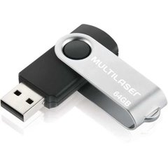 Pen drive USB Twist 64gb Preto - Multilaser