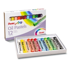 Giz Pastel Oleoso 12 cores - Pentel