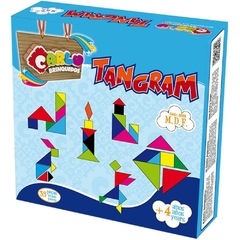 Brinquedo Pedagógico Tangram 35pçs em Madeira - Carlu