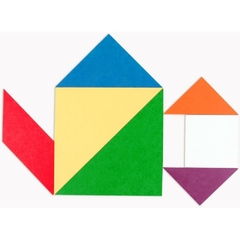 Brinquedo Pedagógico Tangram 35pçs em Madeira - Carlu - comprar online