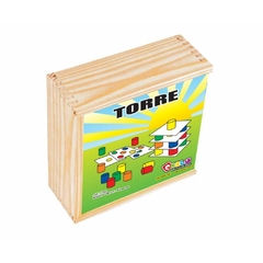 Brinquedo Pedagógico Madeira Torre Inteligente 18placas - comprar online