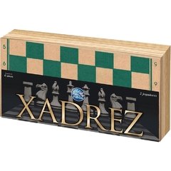 Jogo de Xadrez Oficial Cx em Madeira 40cm - Pais E Filhos