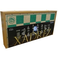 Imagem do Jogo de Xadrez Oficial Cx em Madeira 40cm - Pais E Filhos