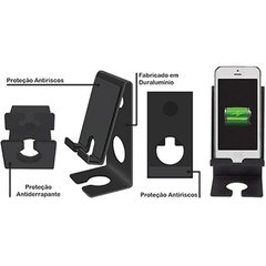 Suporte p/Celular Smart de Mesa/Parede Preto - Acrimet - comprar online