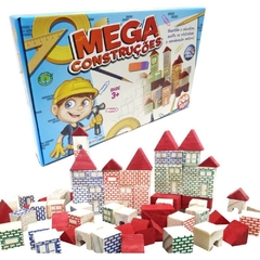 Brinquedo p/Montar Mega Construções 200 Pçs - Pais E Filhos