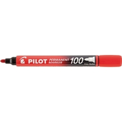 Pincel Permanente Sca 100 Ponta Redonda Vermelho 12un Pilot - comprar online