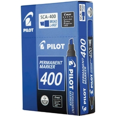 Pincel Marcador Permanente Sca 400 Chanfrada Azul 12un Pilot