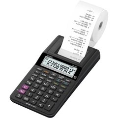 Calculadora Impressão 12 Dig. Disp.Lcd Preta c/Fonte Casio