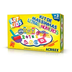 Massa p/Modelar Criativa Art Kids Letras e Números 450g