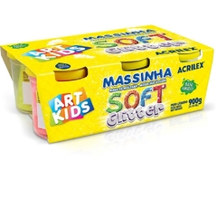 Massa para Modelar Soft Glitter 150g 6 Cores - Acrilex