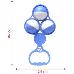 Mordedor e Chocalho Bolas Azuis Solapa - Pais E Filhos - comprar online