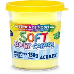 Massa para Modelar Soft 150g Amarelo Bebê - Acrilex