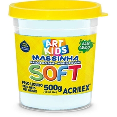 Massa para Modelar Soft 500 g Branco Neve - Acrilex