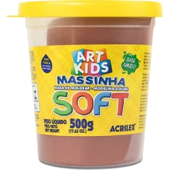 Massa para Modelar Soft 500 g Chocolate - Acrilex