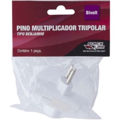 Adaptador para Tomada Pino Multiplicador Tripolar Branco na internet