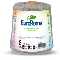 Barbante colorido 600g 4/8 Fios 457m Cinza - Euroroma