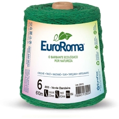 Barbante colorido 600g 4/6 Fios 610m Verde Bandeira Euroroma