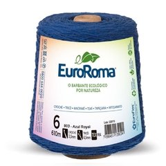 Barbante Colorido 600g 4/6 Fios 610m Azul Royal - Euroroma