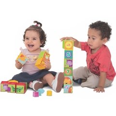 Brinquedo Educativo Cubinhos 5 em 1 - Merco Toys