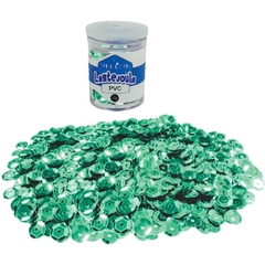 Lantejoula Metalizada Verde Bandeira 10mm. 12 Potes 2g