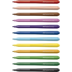 Caneta Hidrográfica Vai e Vem 12 Cores - Faber-Castell - comprar online