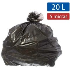 Saco para Lixo 20L Preto 40x50cm 5mic 100un - Ecoplan