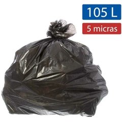 Saco para Lixo 105L 75x90cm Preto 5mic 100un - Ecoplan