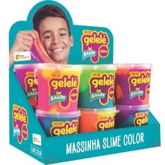 Slime Gelelé Slime Balde Color 12 unid - Doce Brinquedo