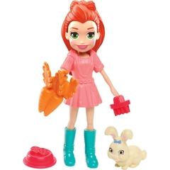 Polly Boneca Lila com Bichinho e Acessórios - Mattel